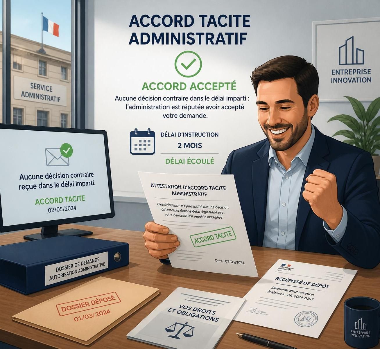 découvrez quand le silence d'une administration vaut acceptation d'une déclaration préalable en entreprise, et les implications de cet accord tacite pour vos démarches.