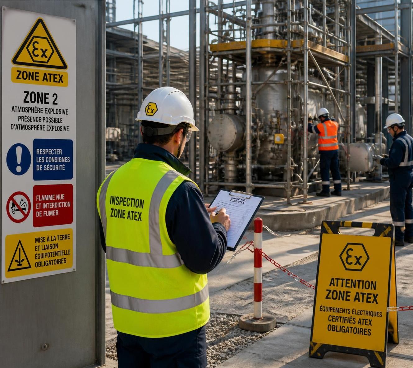 découvrez les bonnes pratiques et mesures de sécurité essentielles pour prévenir les risques d’explosion liés aux atmosphères explosibles (atex) sur les chantiers industriels.