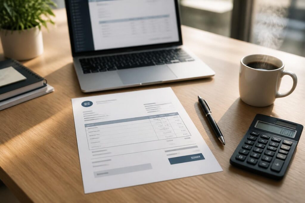 exemple de modèle de facture pour auto-entrepreneur afin d'éviter les erreurs courantes et assurer une gestion claire et conforme de votre activité.