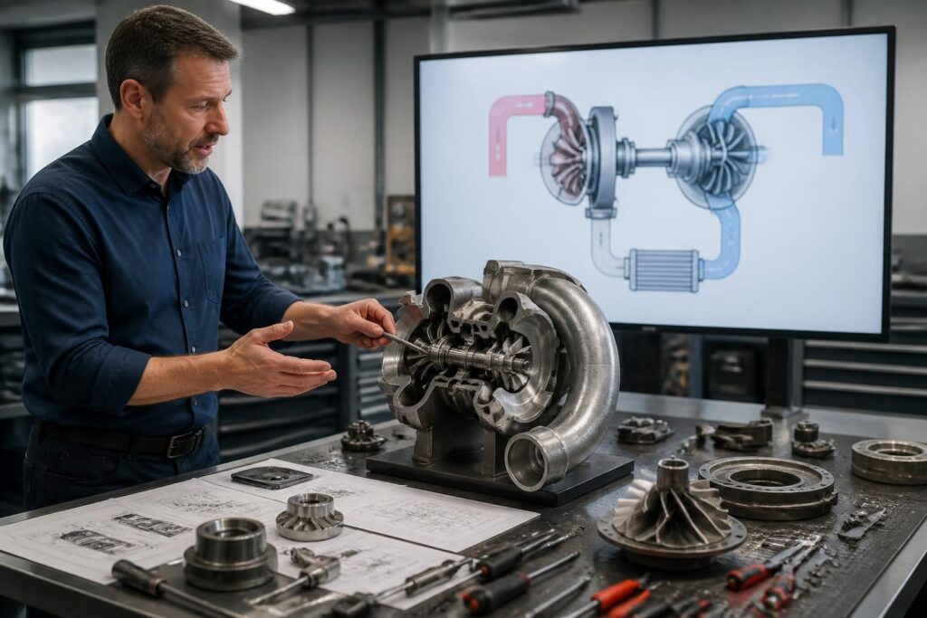 découvrez notre cours complet sur le turbocompresseur et maîtrisez cette technologie essentielle en mécanique automobile pour optimiser les performances et l'efficacité des moteurs.