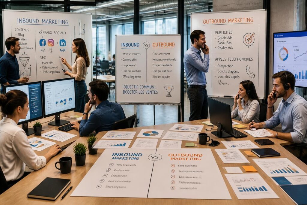 découvrez comment choisir entre le marketing digital inbound et outbound pour optimiser votre stratégie et augmenter efficacement vos ventes.