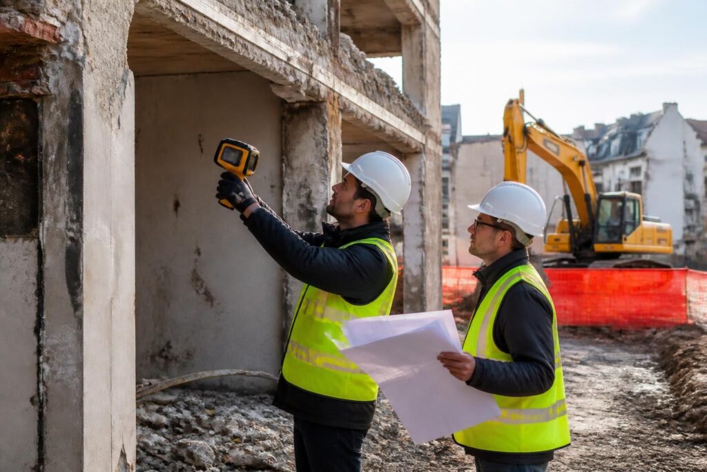 assurez la sécurité de vos chantiers grâce au diagnostic avant démolition, une étape essentielle pour identifier les risques et garantir une intervention maîtrisée.