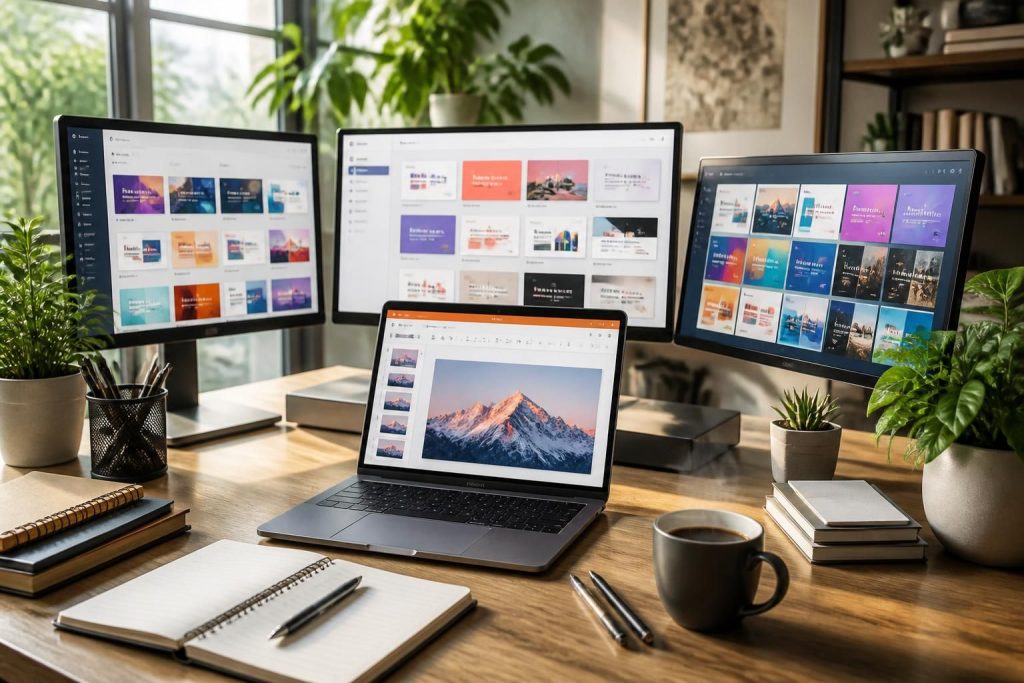 découvrez les meilleurs sites gratuits et en ligne pour créer vos présentations powerpoint facilement et rapidement, sans installation.