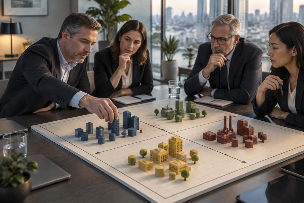 découvrez la définition des groupes stratégiques en entreprise et apprenez à les cartographier pour analyser la concurrence et mieux positionner votre activité.